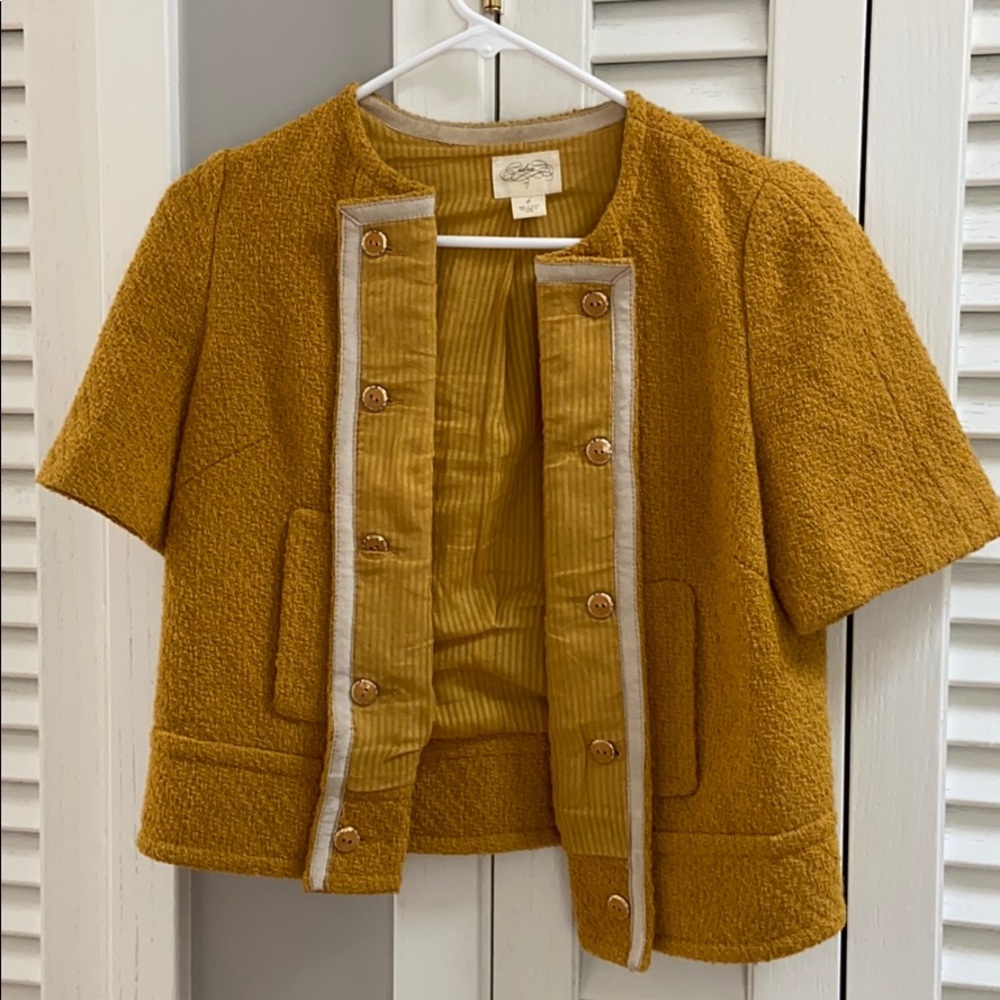 Stunning Anthropologie Cropped Wool Jacket